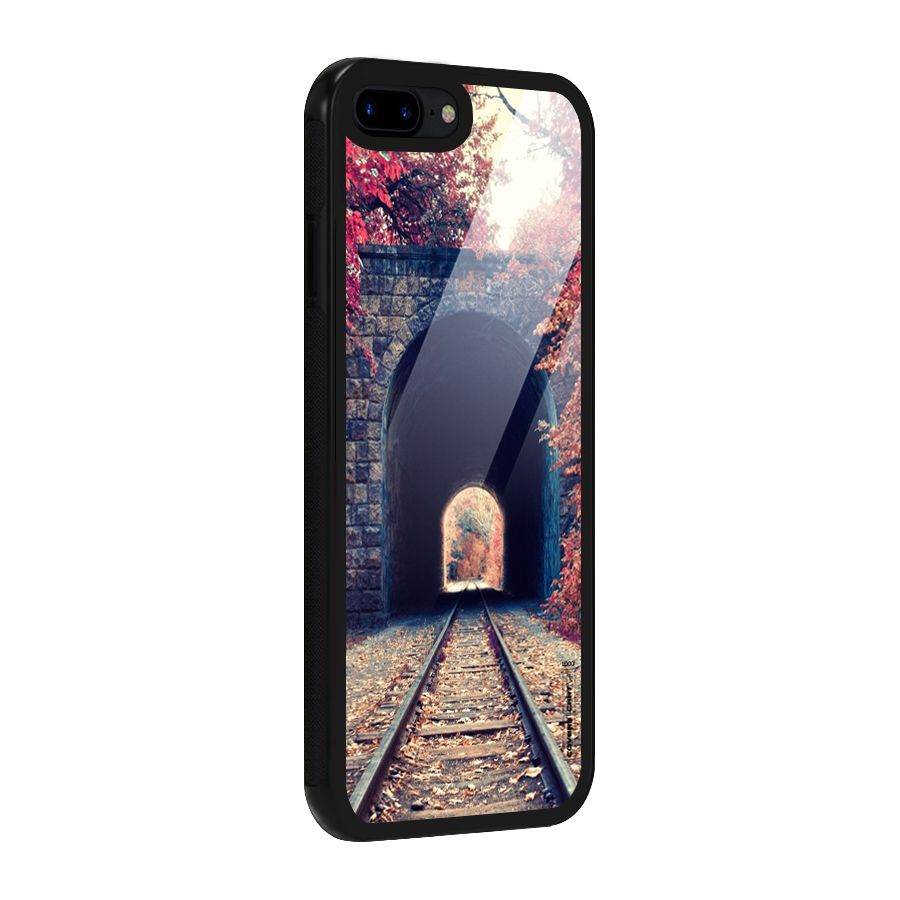 Beautiful Track Glass Back Case for iPhone 8 Plus