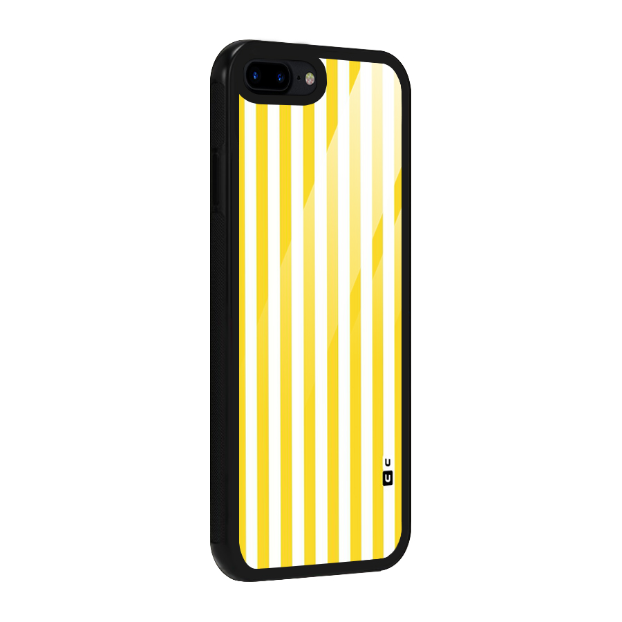 Beauty Color Stripes Glass Back Case for iPhone 8 Plus