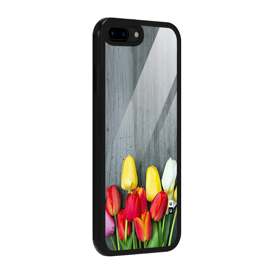 Bloom Grey Glass Back Case for iPhone 8 Plus