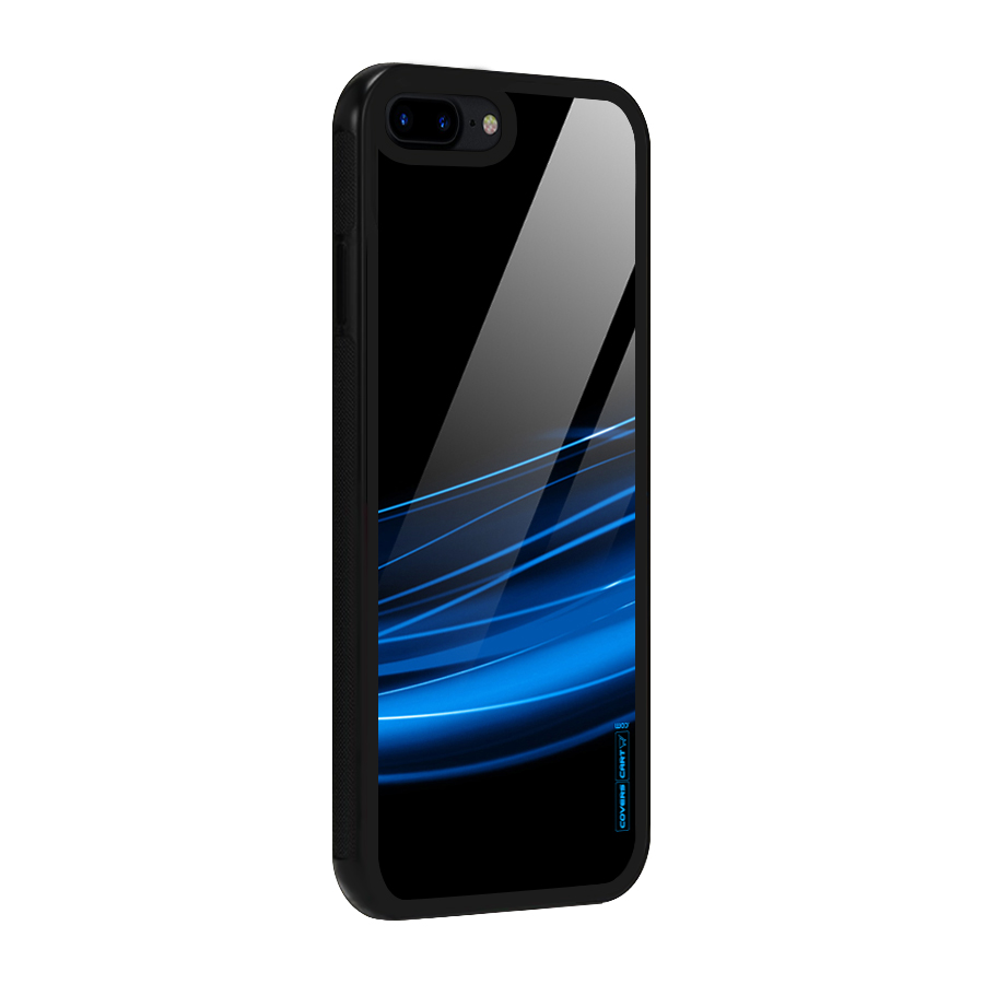 Blue Flow Glass Back Case for iPhone 8 Plus