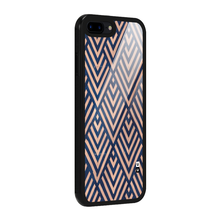 Blue Peach Glass Back Case for iPhone 8 Plus