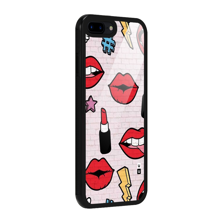 Bold Red Glass Back Case for iPhone 8 Plus