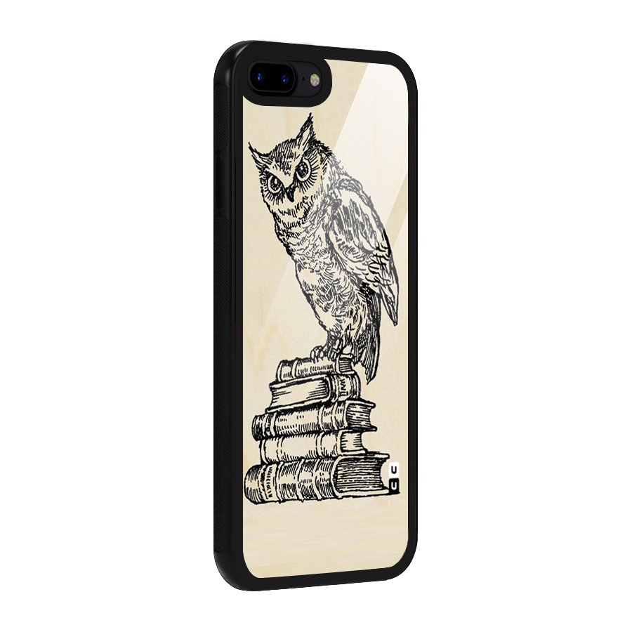 Book Owl Glass Back Case for iPhone 8 Plus