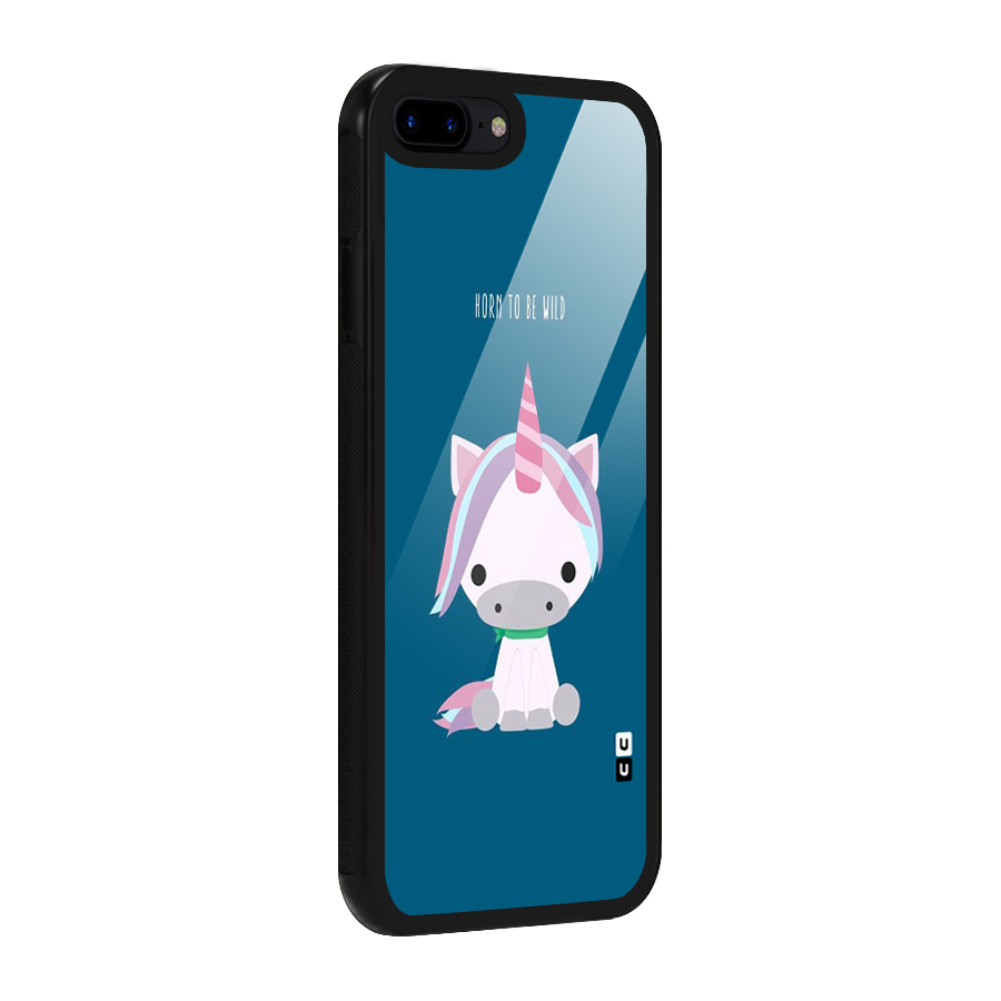 Born Wild Unicorn Glass Back Case for iPhone 8 Plus