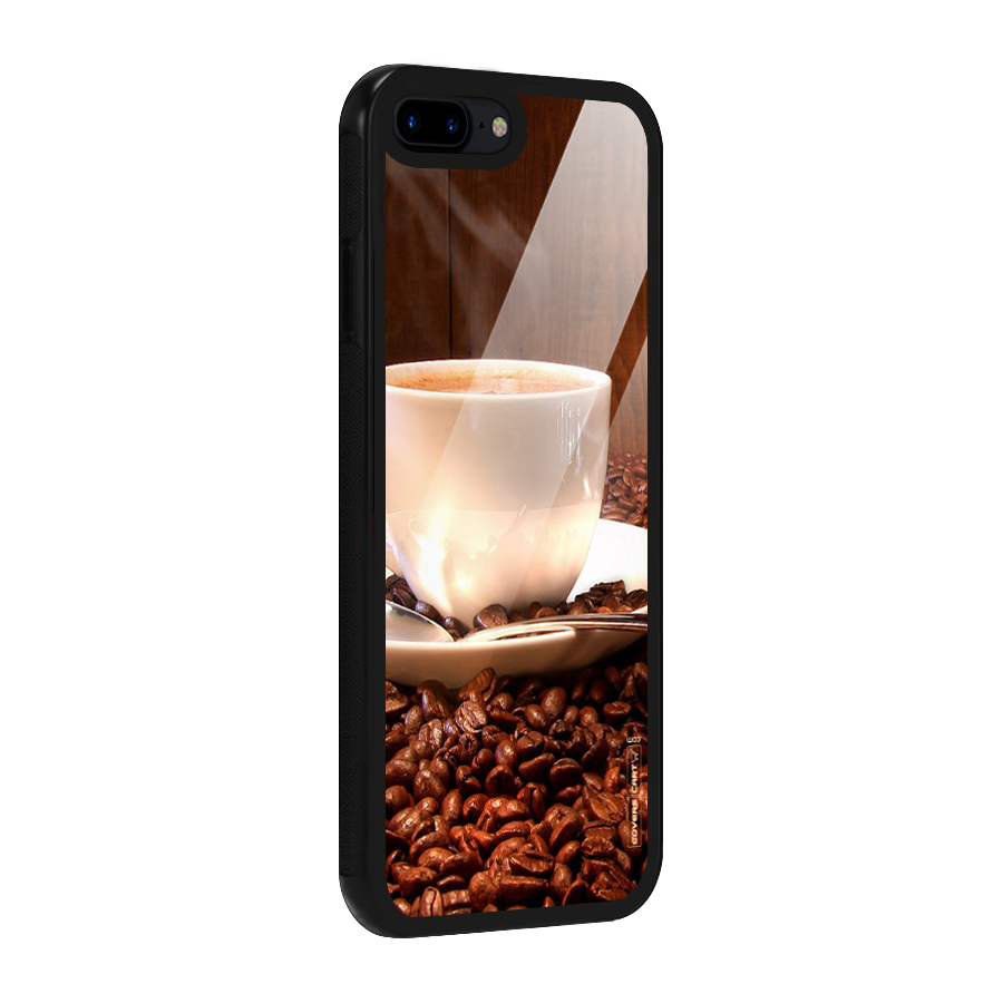 Caffeine Beans Glass Back Case for iPhone 8 Plus