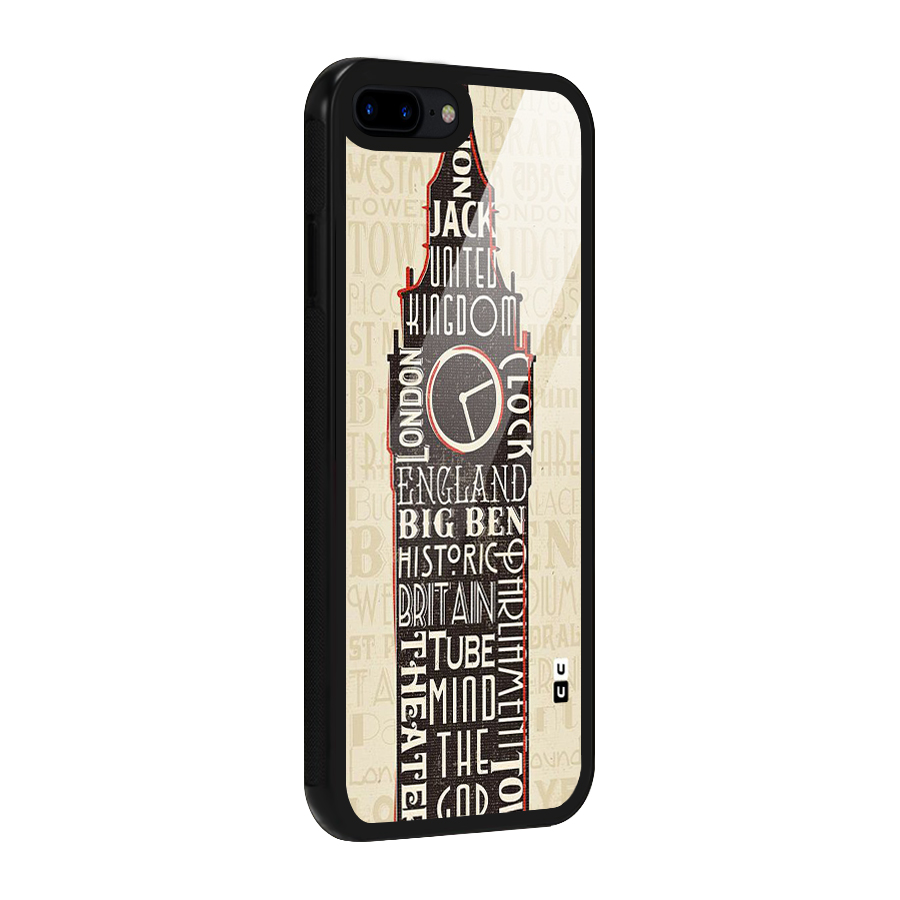 Cap City Design Glass Back Case for iPhone 8 Plus