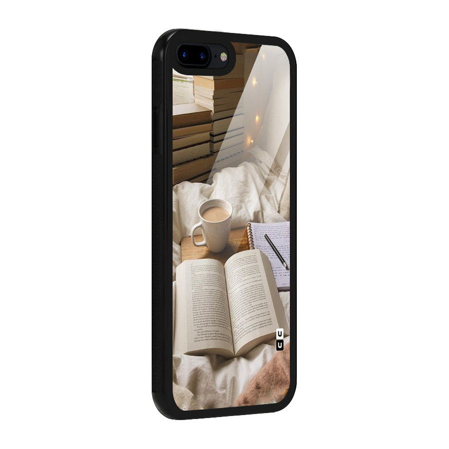 Coffee And Books Glass Back Case for iPhone 8 Plus