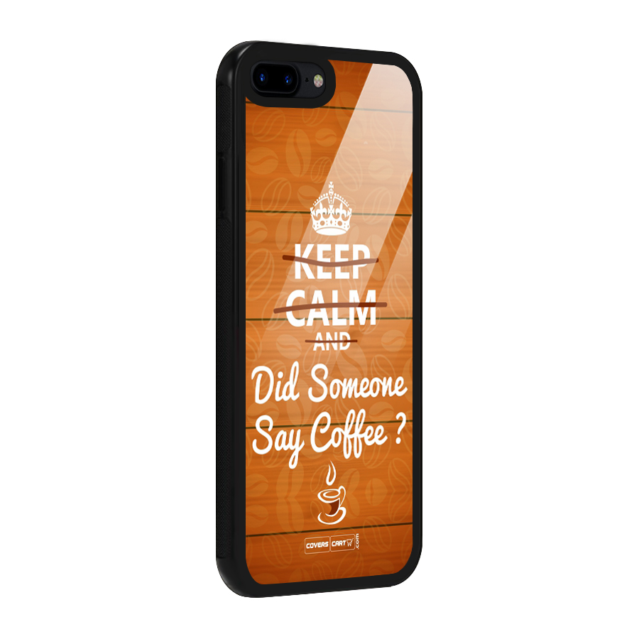 Coffee Ardour Glass Back Case for iPhone 8 Plus