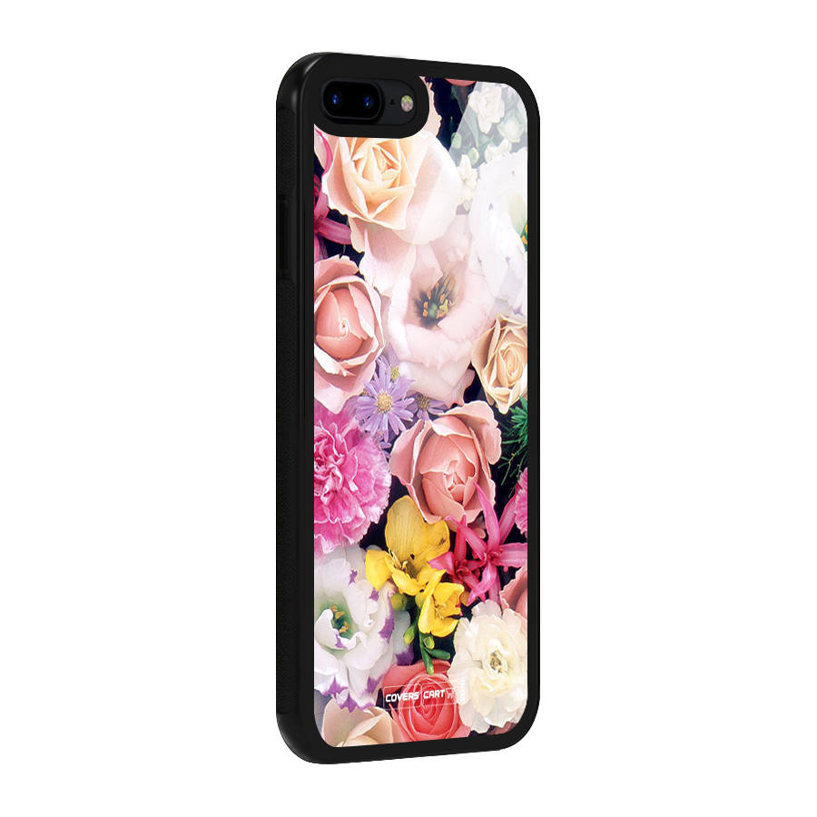 Colorful Roses Glass Back Case for iPhone 8 Plus