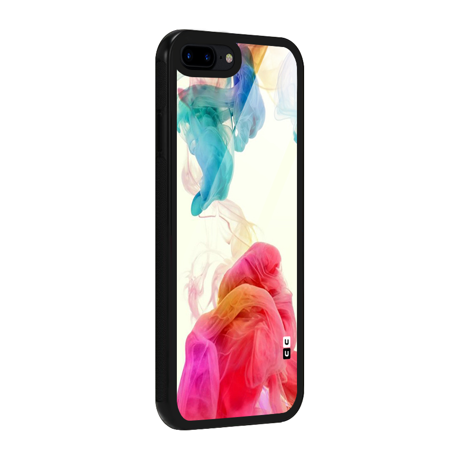 Colorful Splash Glass Back Case for iPhone 8 Plus