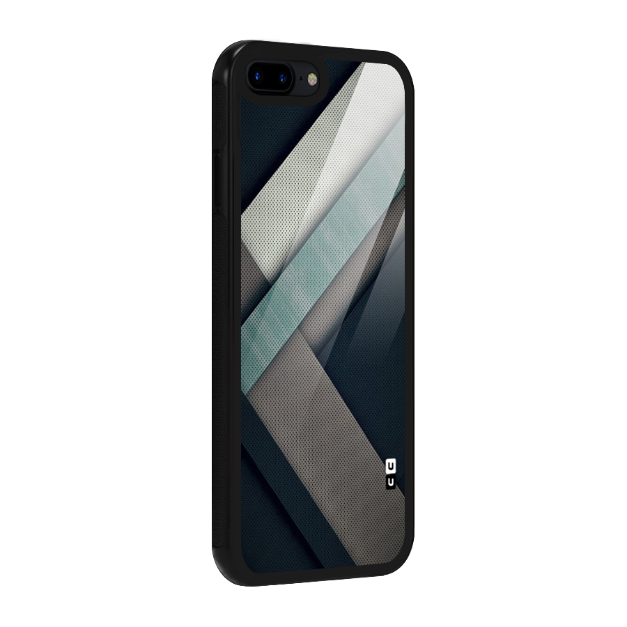 Dark Stripes Glass Back Case for iPhone 8 Plus