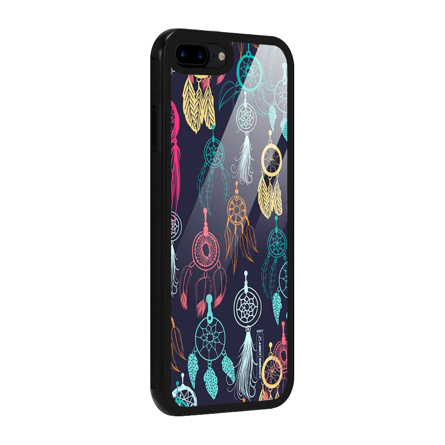 Dream Catcher Pattern Glass Back Case for iPhone 8 Plus