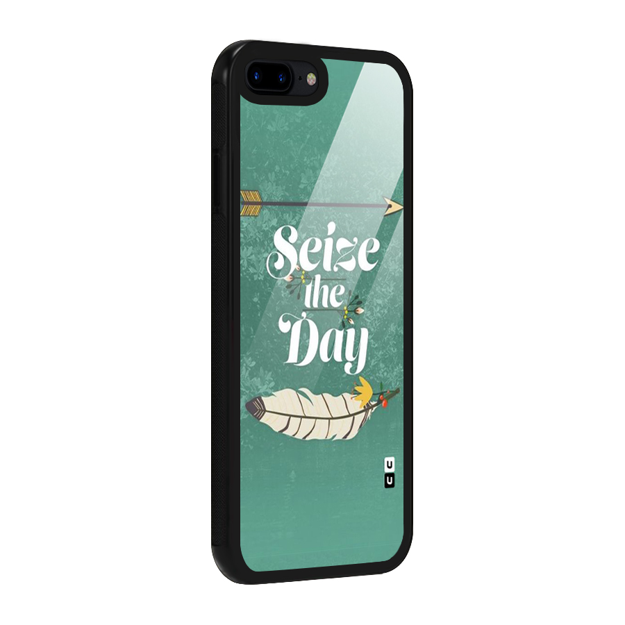 Feather Seize Glass Back Case for iPhone 8 Plus