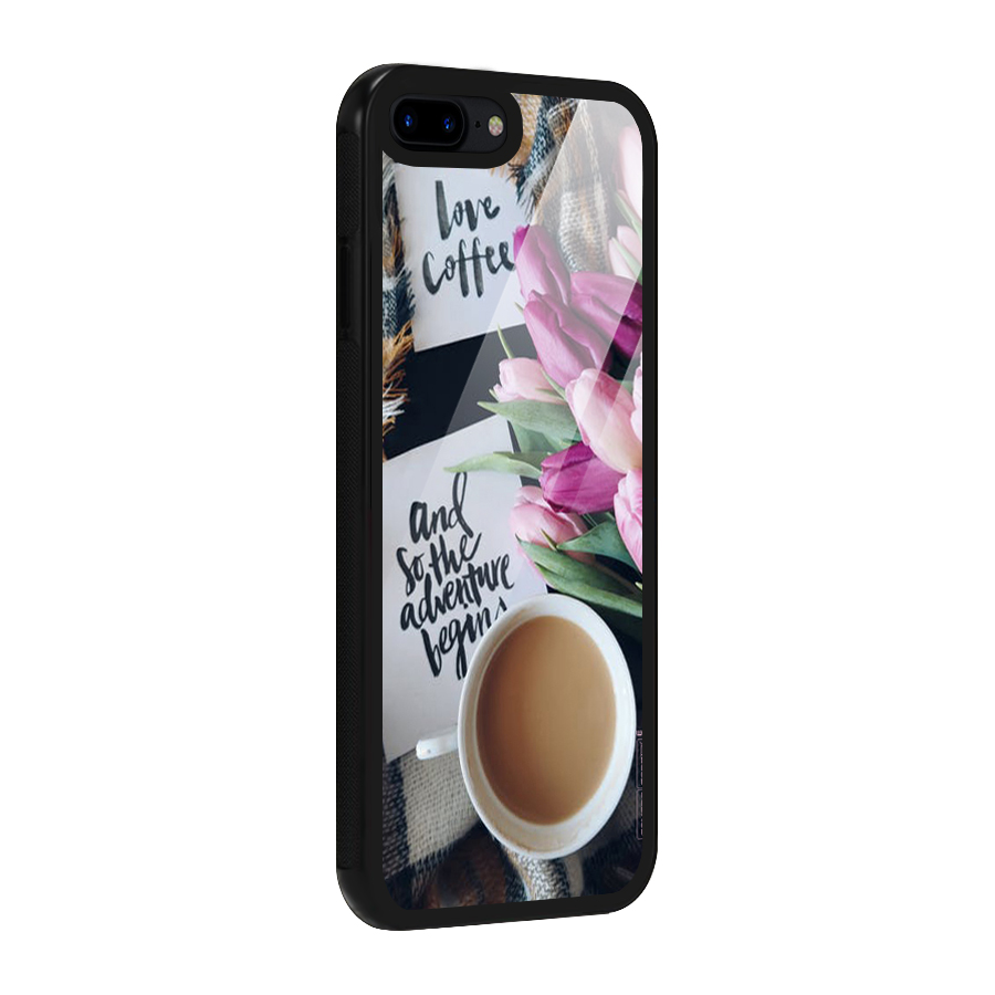 Floral Adventure Glass Back Case for iPhone 8 Plus