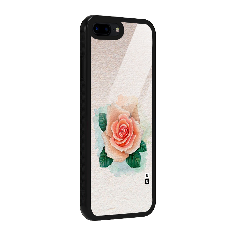 Flower Water Art Glass Back Case for iPhone 8 Plus
