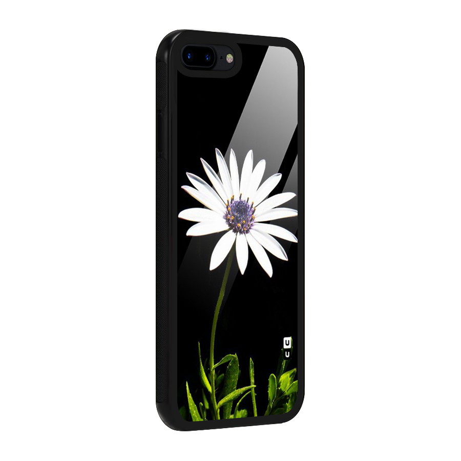 Flower White Spring Glass Back Case for iPhone 8 Plus