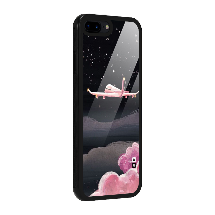 Fly Pink Glass Back Case for iPhone 8 Plus
