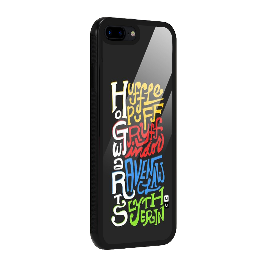 Four Colored Homes Glass Back Case for iPhone 8 Plus