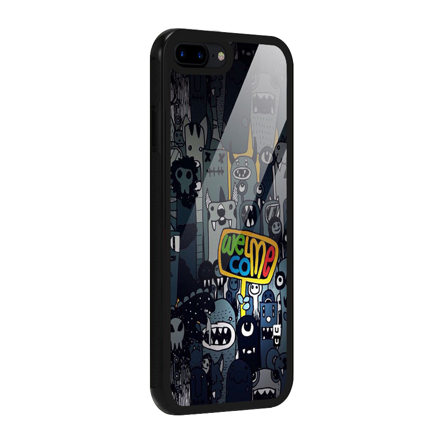 Ghost Welcome Glass Back Case for iPhone 8 Plus