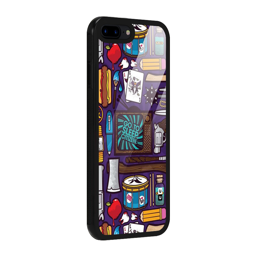 Go To Sleep Glass Back Case for iPhone 8 Plus