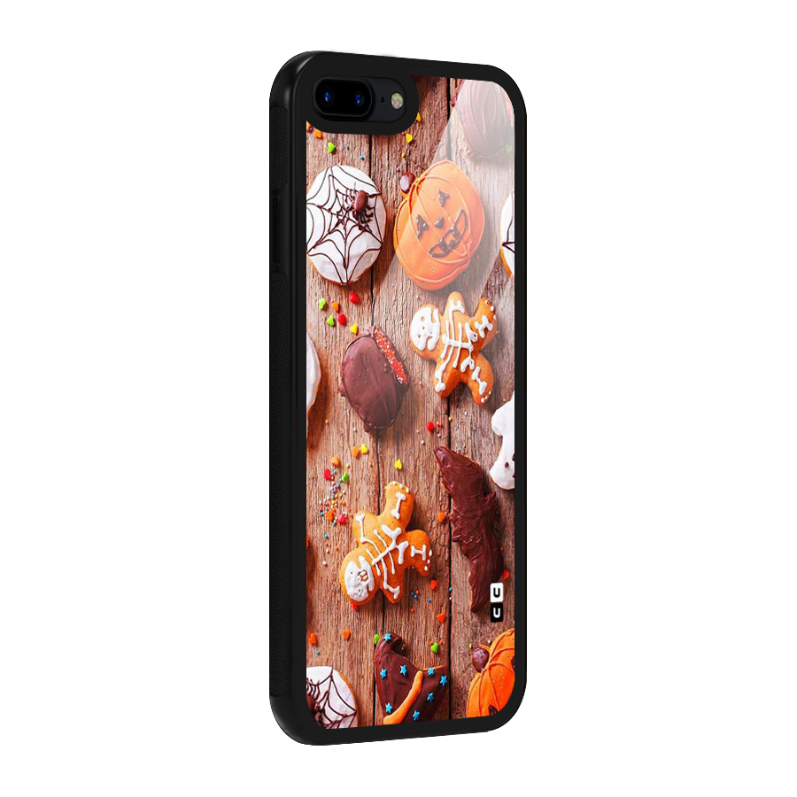 Halloween Chocolates Glass Back Case for iPhone 8 Plus