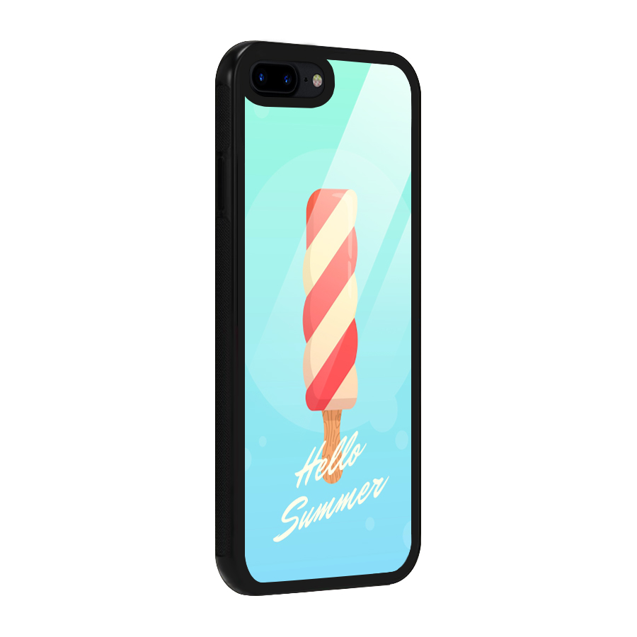 Hello Summer Glass Back Case for iPhone 8 Plus