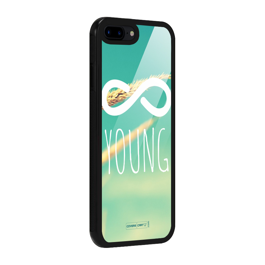 Infinity Young Glass Back Case for iPhone 8 Plus