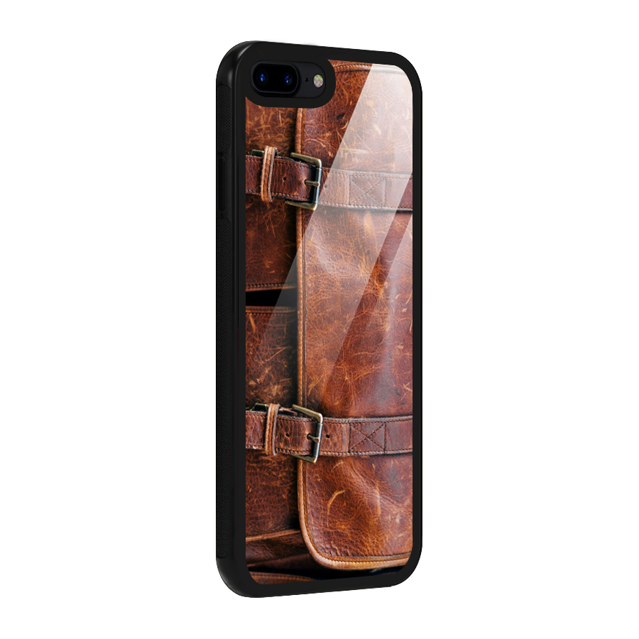 Bag Design (Printed) Glass Back Case for iPhone 8 Plus