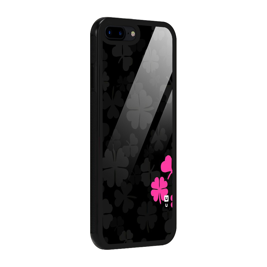 Little Pink Flower Glass Back Case for iPhone 8 Plus