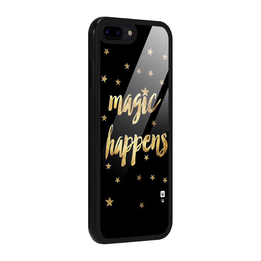 Magic Happens Glass Back Case for iPhone 8 Plus