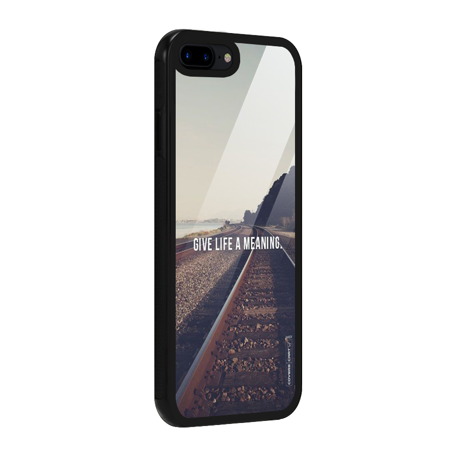 Meaning To Life Glass Back Case for iPhone 8 Plus