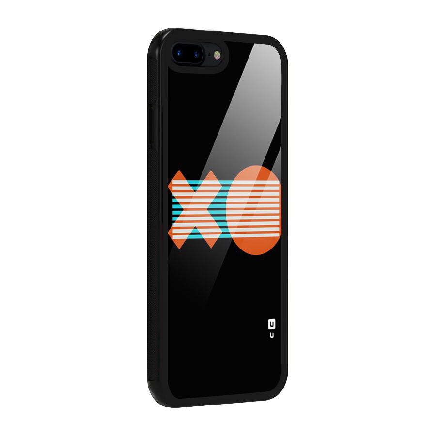 Minimal Art Glass Back Case for iPhone 8 Plus