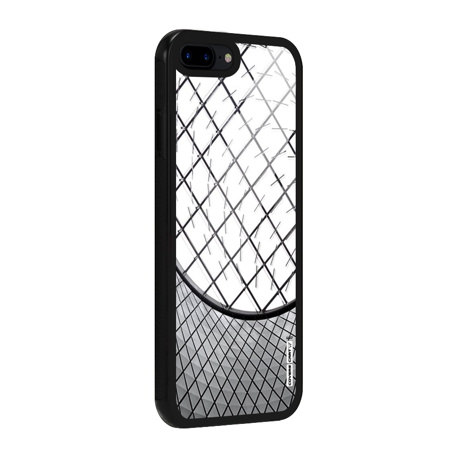 Modern Abstract Pattern Glass Back Case for iPhone 8 Plus