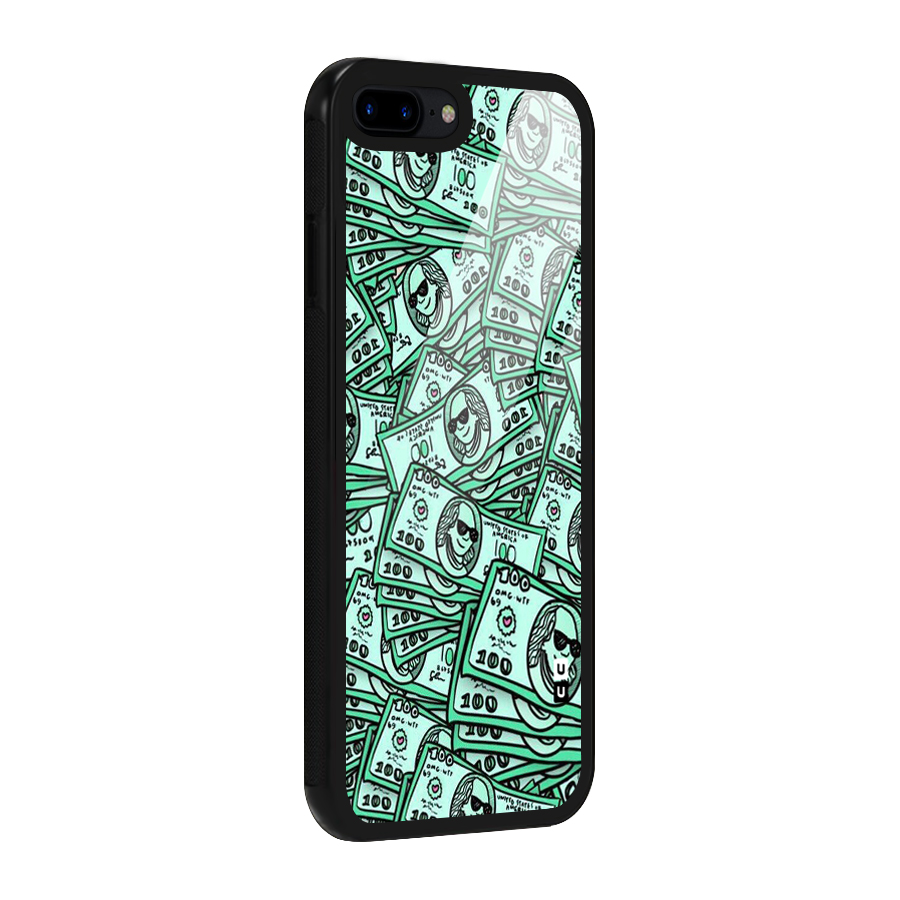 Money Swag Glass Back Case for iPhone 8 Plus
