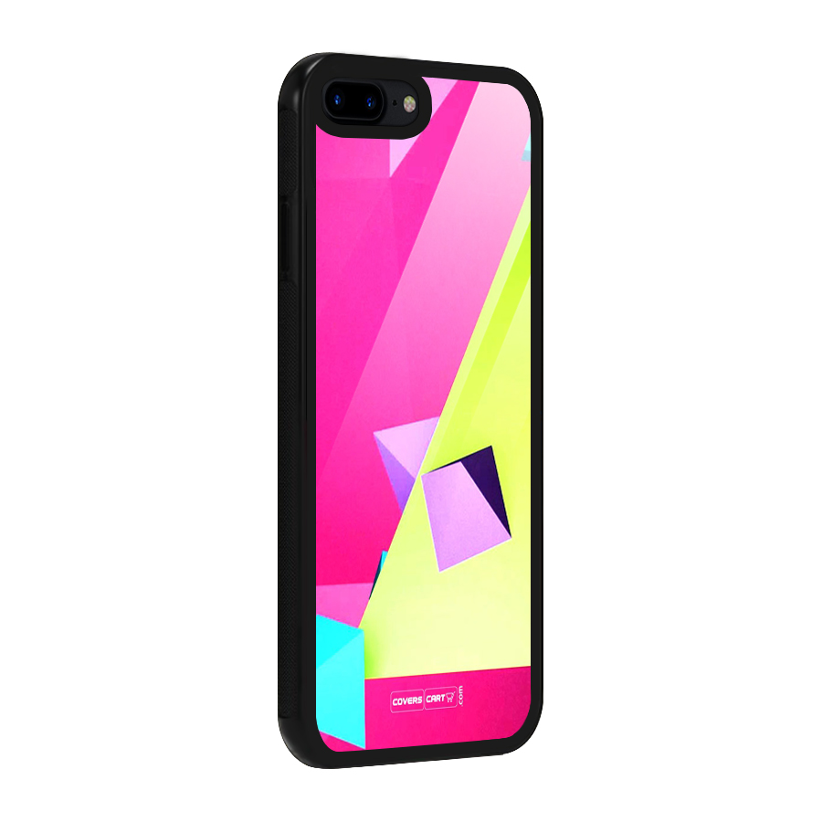 Motion Triangles Glass Back Case for iPhone 8 Plus