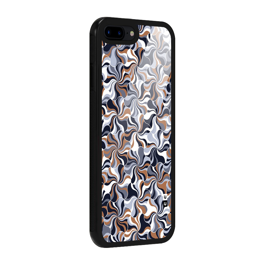 Multicolor Swirls Glass Back Case for iPhone 8 Plus