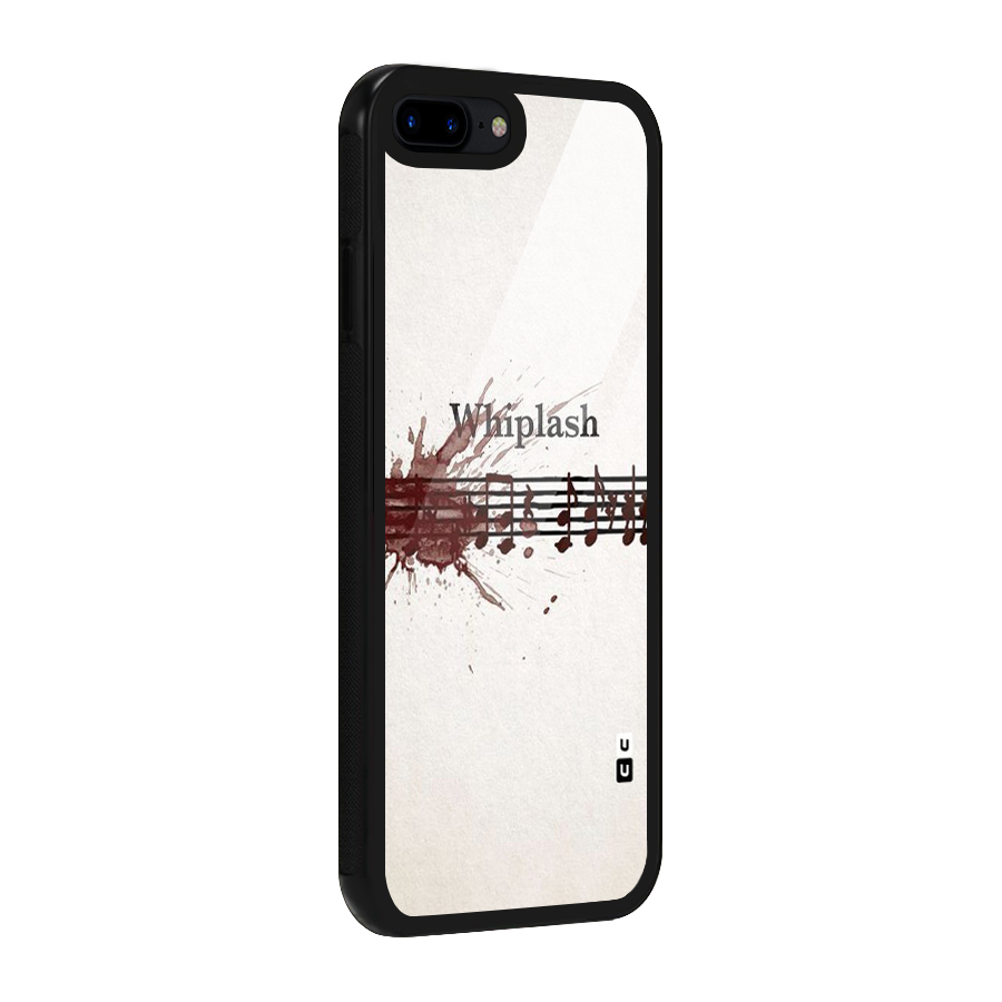 Music Notes Splash Glass Back Case for iPhone 8 Plus