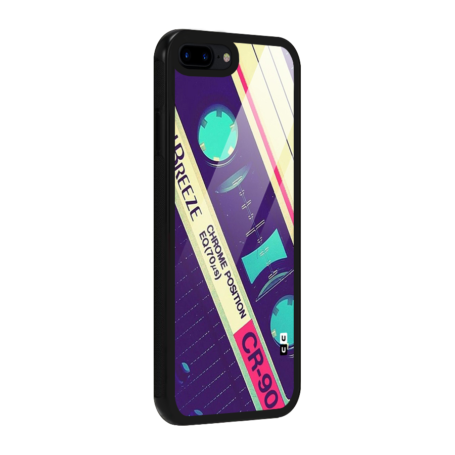 Old Casette Shade Glass Back Case for iPhone 8 Plus
