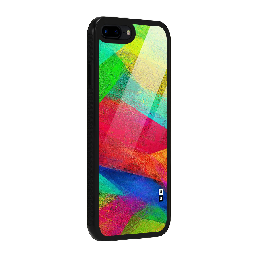 Paint Art Pattern Glass Back Case for iPhone 8 Plus