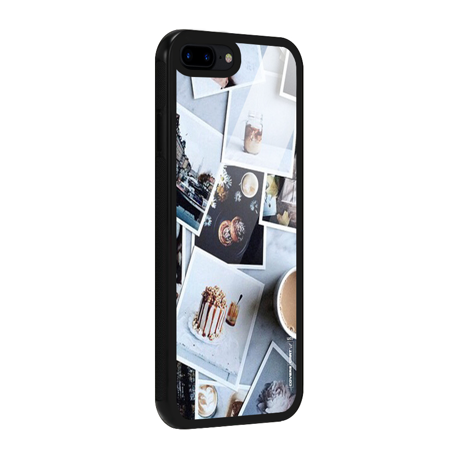 Pictures Coffee Glass Back Case for iPhone 8 Plus