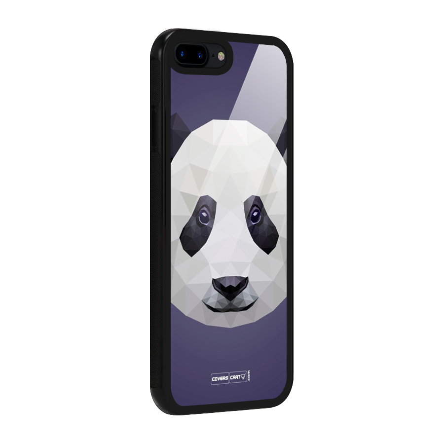 Polygon Panda Glass Back Case for iPhone 8 Plus