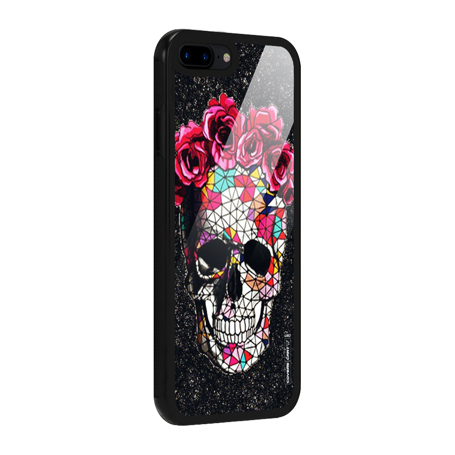 Pretty Dead Face Glass Back Case for iPhone 8 Plus