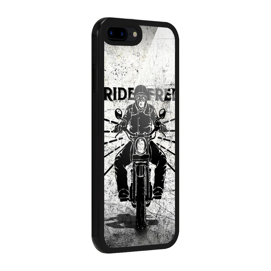 Ride Free Glass Back Case for iPhone 8 Plus