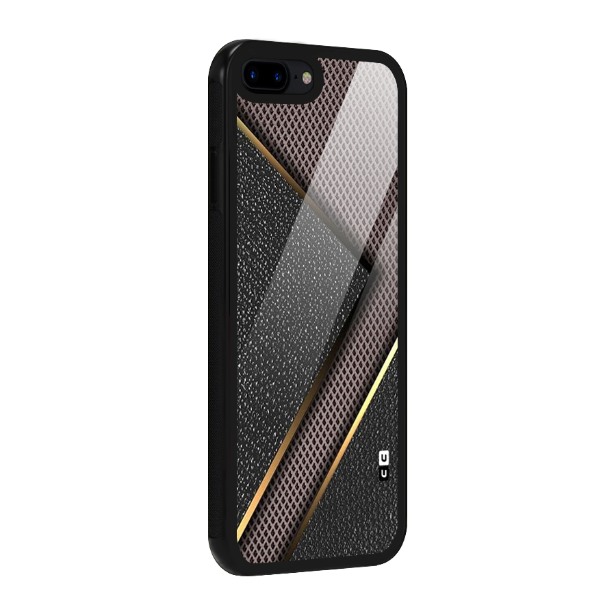 Rugged Polka Design Glass Back Case for iPhone 8 Plus