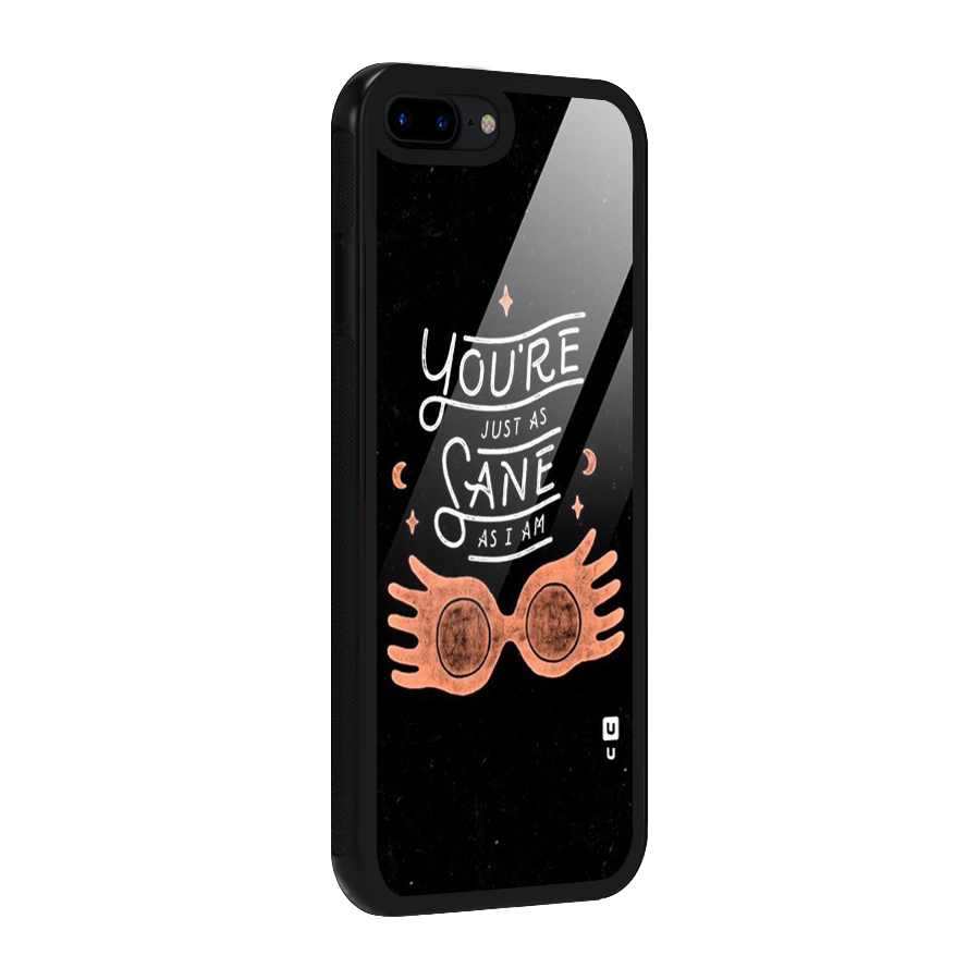 Sane As I Glass Back Case for iPhone 8 Plus