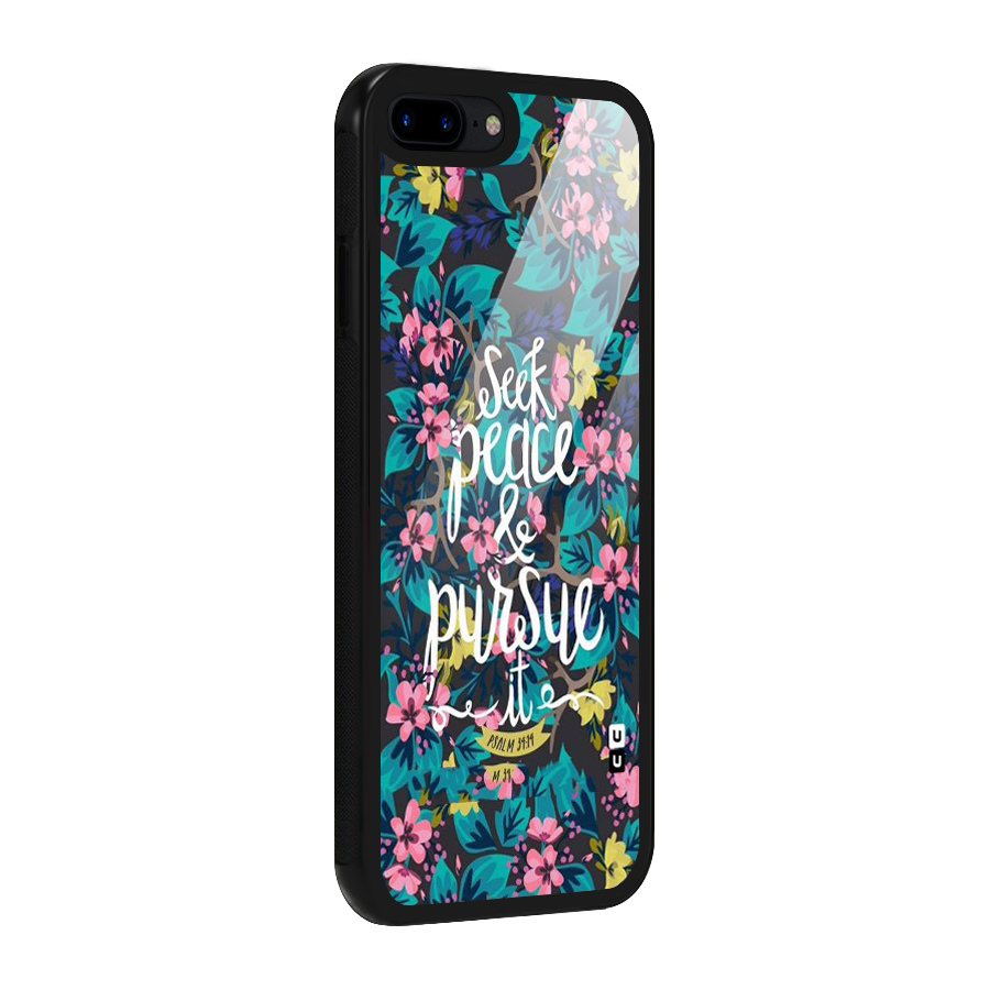 Seek Peace Glass Back Case for iPhone 8 Plus