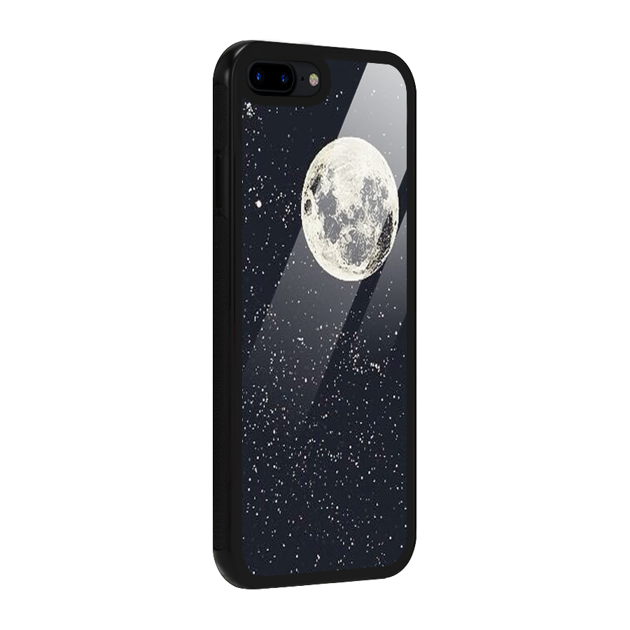 Simple Galaxy Glass Back Case for iPhone 8 Plus