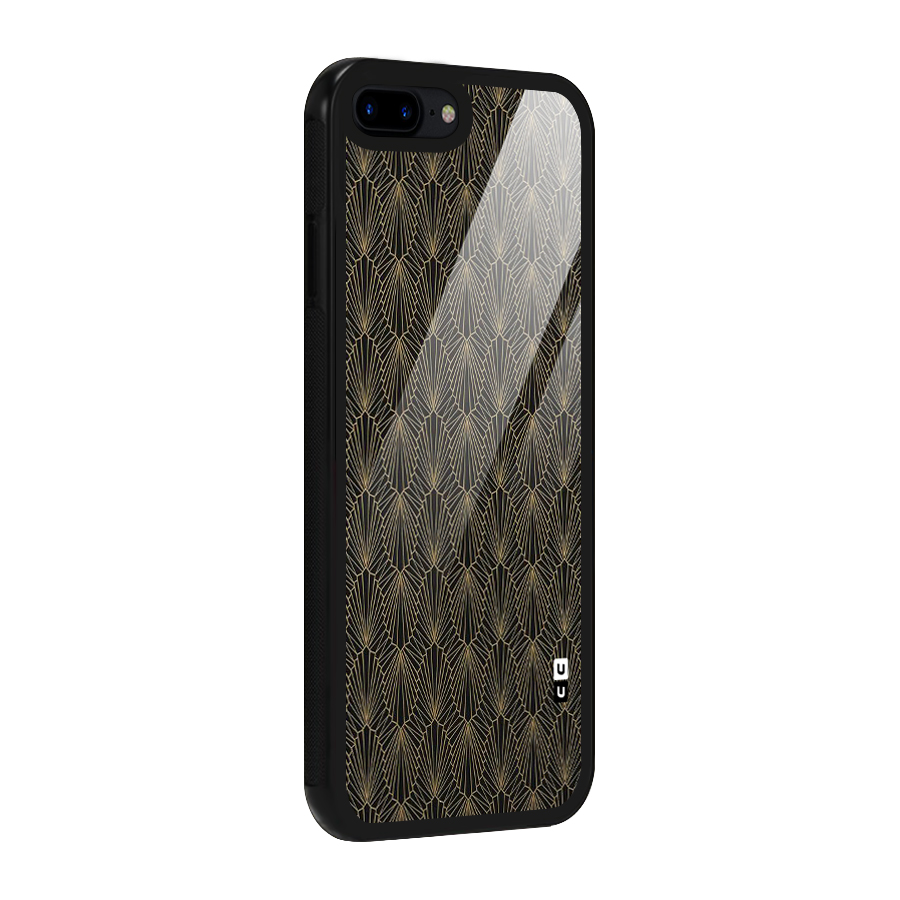 Small Hills Lines Glass Back Case for iPhone 8 Plus