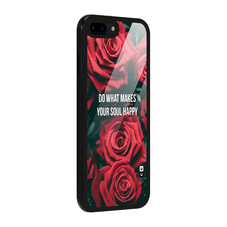 Soul Happy Glass Back Case for iPhone 8 Plus
