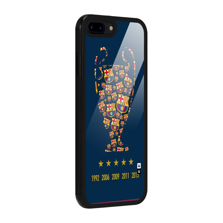 Trophy Team Glass Back Case for iPhone 8 Plus